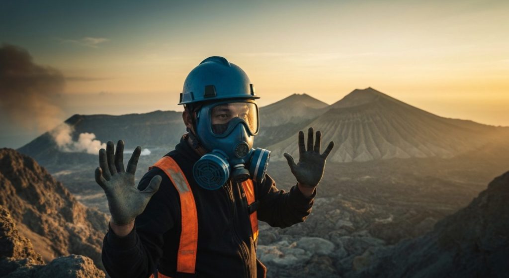 ijen blue fire gas mask safety — Photorealistic editorial travel photograph relevant to: The honest, expert-led speciali