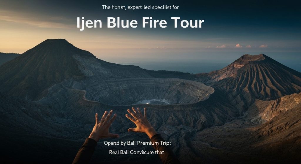 ijen blue fire tour — Photorealistic editorial travel photograph relevant to: The honest, expert-led specialist for Ijen