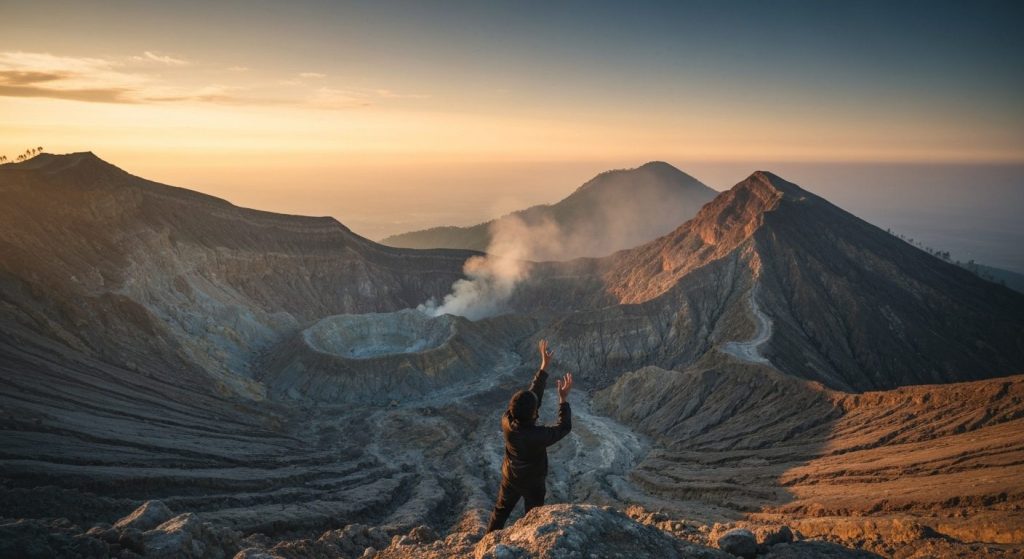 what causes ijen blue fire — Photorealistic editorial travel photograph relevant to: The honest, expert-led specialist f